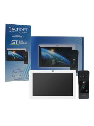 Домофон ST-MР300/7 серия Земля БЕЛЫЙ (TS/SD/WF/IPC/1080P/IP/110 /IC) КОМПЛЕКТ