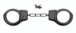 Чёрные металлические наручники SHOTS TOYS Black (Цвет: черный)