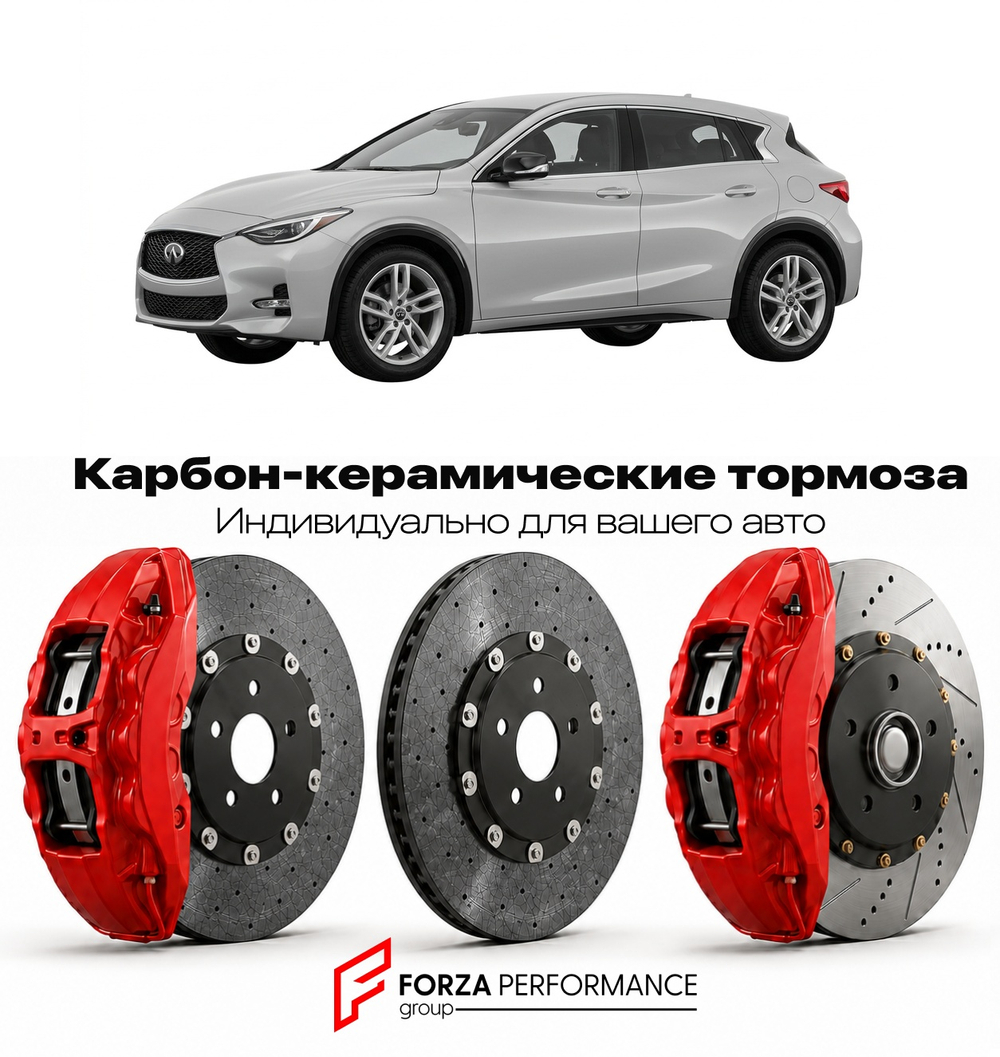 Карбон-керамическая тормозная система для Infiniti QX30 I H15 2016-2019 Инфинити