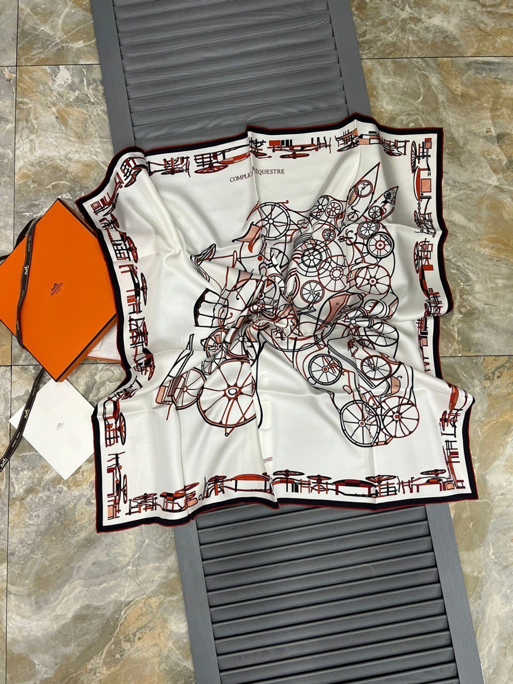 Платок Hermes 90х90 см, арт. 483151694