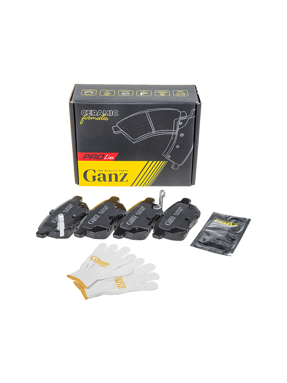 Колодки задние PRO-Line Ceramic TOYOTA COROLLA /AURIS 06- GANZ GIJ07024C