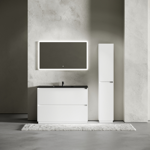 Тумба с раковиной Sancos Libra Floor 120 см LB120F-1W глянцевый белый