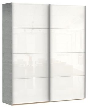 Шкаф-купе ПРАЙМ Дуо СС  бетон, диамант серый, крафт табачный