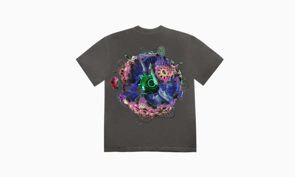 Travis Scott Back Bling T-shirt "Washed Black"