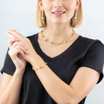 Серьги Coeur de Lion Light yellow 4020/20-0120