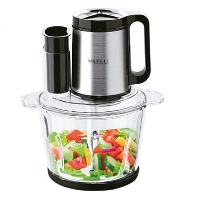 Измельчитель (чоппер) KELLI KL-5220, 3 скорости, двойной нож с 4-мя лезвиями, чаша 2,8 л мощность 1500 Вт