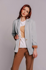 Жакет  в клетку на подкладке Тамбовчанка