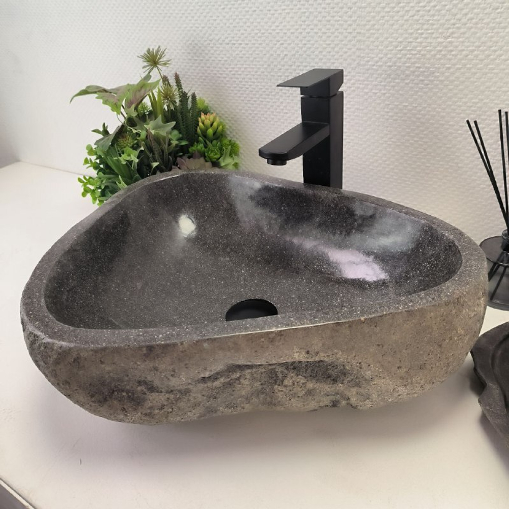 Раковина из речного камня RS-62804 (51*41*15) 56