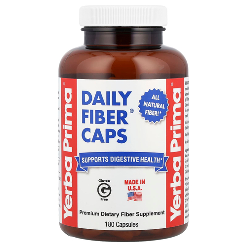Yerba Prima, Daily Fiber Caps®, 180 капсул