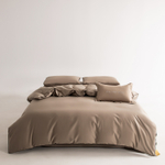 КПБ Однотонный Сатин Элитный на резинке OCER022, Евро, 4 наволочки, простынь 180*200*30