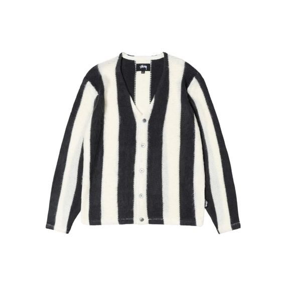 Stussy FW23 STRIPE BRUSHED CARDIGAN