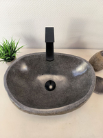 Раковина из речного камня RS-65981 49х34х15 из натурального камня