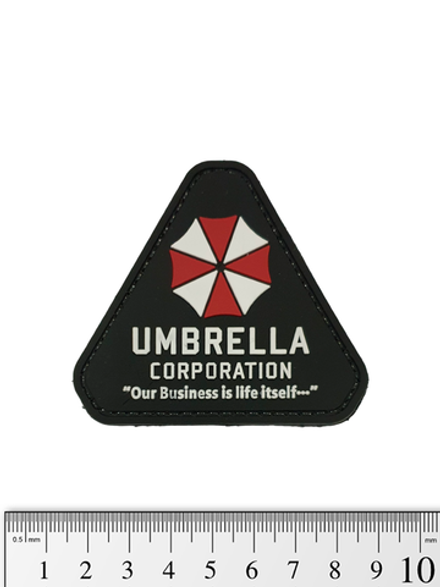Шеврон Umbrella Corporation. Our Business is life itself треугольник PVC. Чёрный