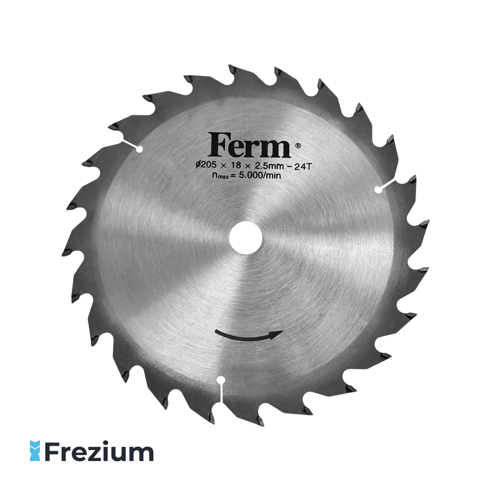 Диск пильный по дереву &quot;Ferm&quot; (205x18x2.5 Z24 ATB)