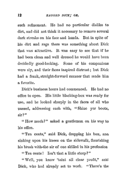 Ragged Dick. Or Street Life in New York With the Boot-blacks | Alger Horatio