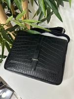 Сумка-мессенджер Hermes кожа крокодила