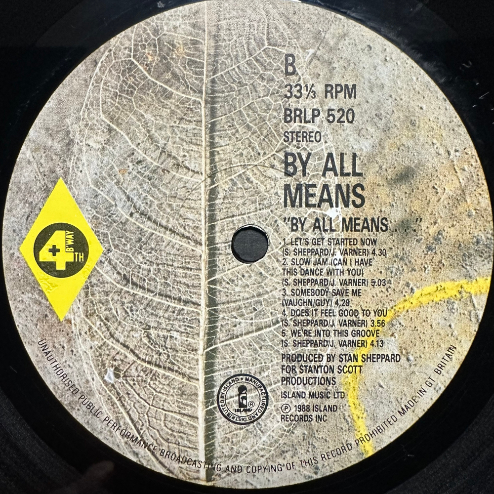 By All Means - By All Means (Англия 1988г.)