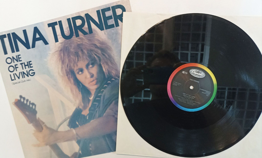 Винтажная виниловая пластинка LP Tina Turner One Of The Living Maxi Single (Germany 1985)