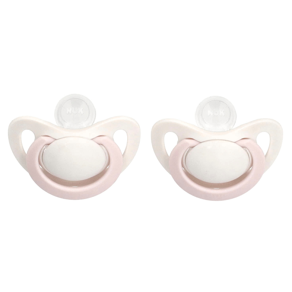 NUK, ортстоматологическая соска, для детей 0–2 месяца, розовая, 2 шт.