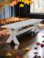 Деревянная скамейка Ойвинд садовая, белый