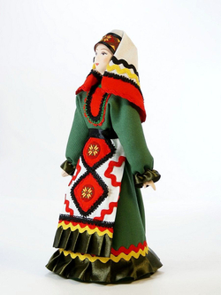 Кукла фарфоровая Удмуртка, Вятская губерния