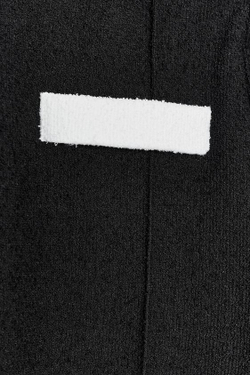 ZARA БРЮКИ ИЗ БУКЛЕ С КОНТРАСТНОЙ ОТДЕЛКОЙ, ЧЕРНЫЙ/БЕЛЫЙ