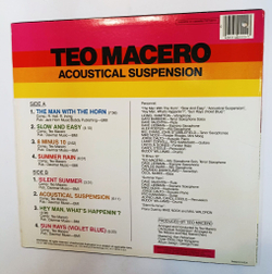 Винтажная виниловая пластинка LP Teo Macero Acoustical Suspension (USA 1985)