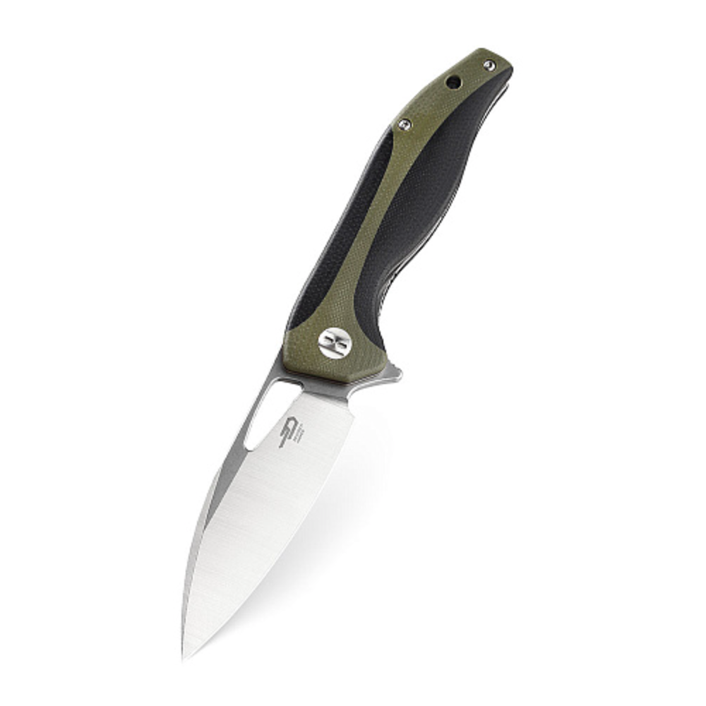 Нож Bestech Komodo сталь D2, рукоять G10 черно-зеленая