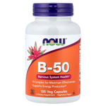 NOW Foods, B-50, 100 растительных капсул