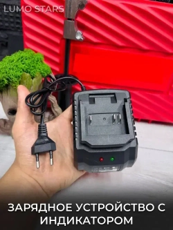 Шуруповерт - Дрель - Ледобур 200NM 10000 мАч 2 аккумулятора в кейсе