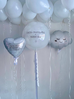 Воздушные гелиевые шарики на выписку из роддома №4766