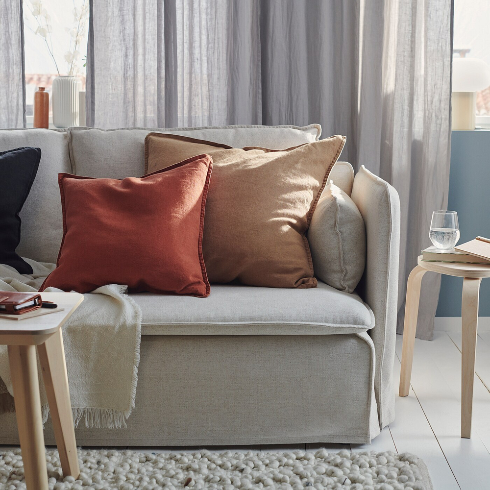 IKEA DYTÅG  (ИКЕА ДЙТÅГ)  -  Наволочка, красно-коричневая, 50x50 см