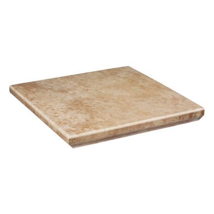 Paradyz Ilario Beige - Ступень угловая с капиносом структурная 330x330