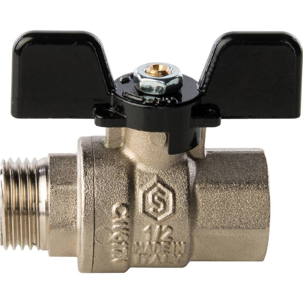 Кран шаровой муфта/резьба полнопроходной (бабочка) 15