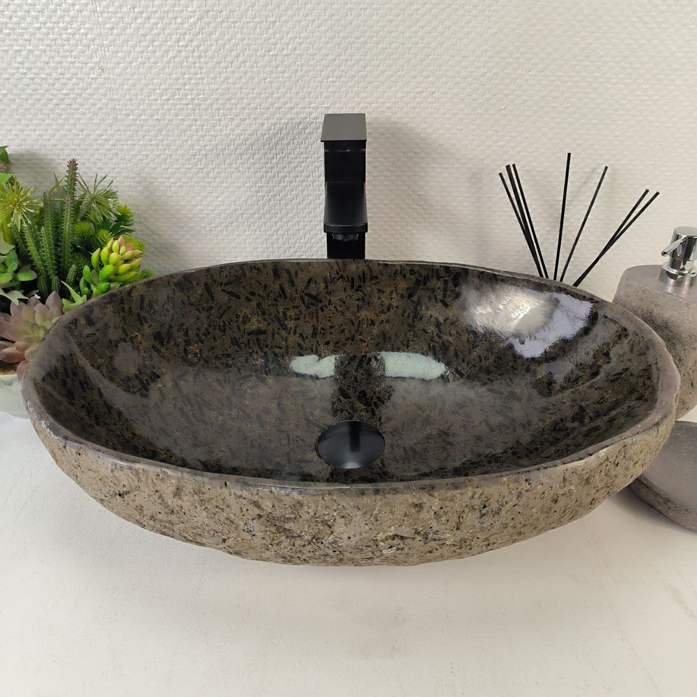 Раковина из речного камня RS-65211 55*37*15 0862