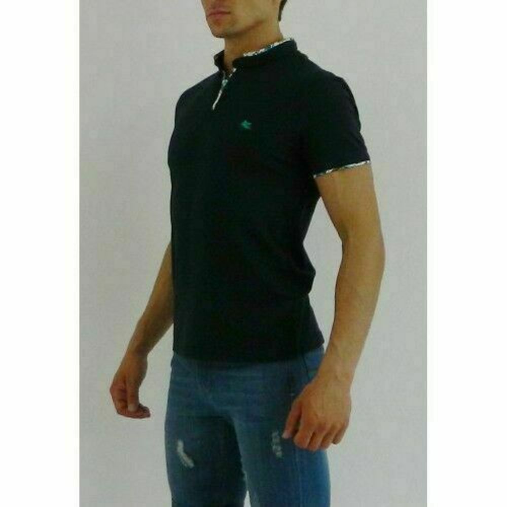 Мужская футболка поло темно-синяя ETRO