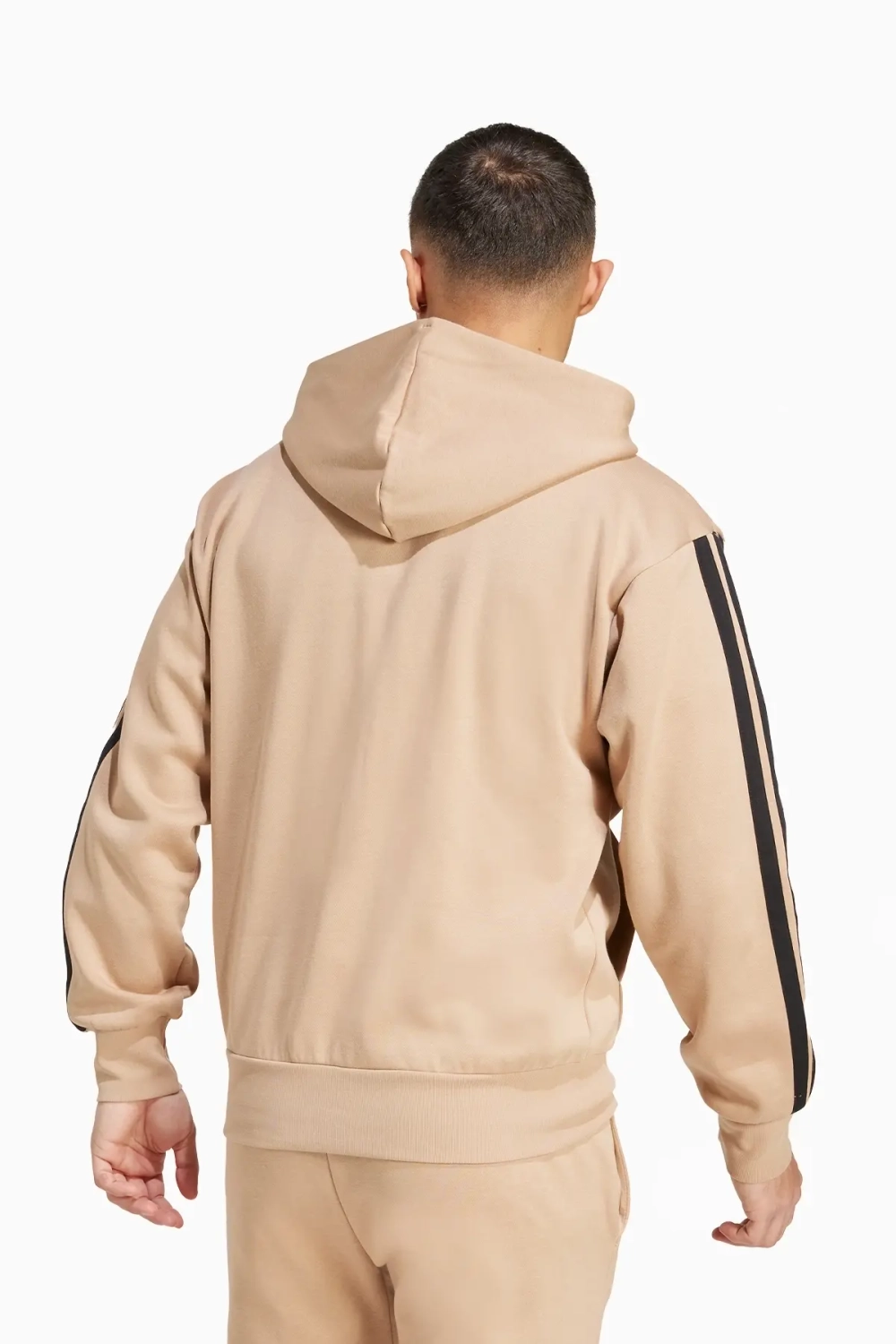 Кофта adidas Essentials 3-Stripes Fleece - бежевый