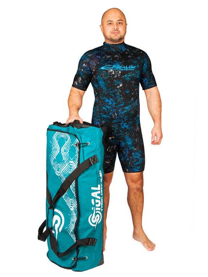 Гермосумка Sigalsub Trek Dry Bag 114 л черно-голубая