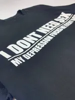 Купить Футболка Hate&Pain Depression черная Футболка Hate&Pain Depression черная
