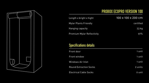 Garden Highpro гроутент Probox Ecopro Version 100 (100х100х200)