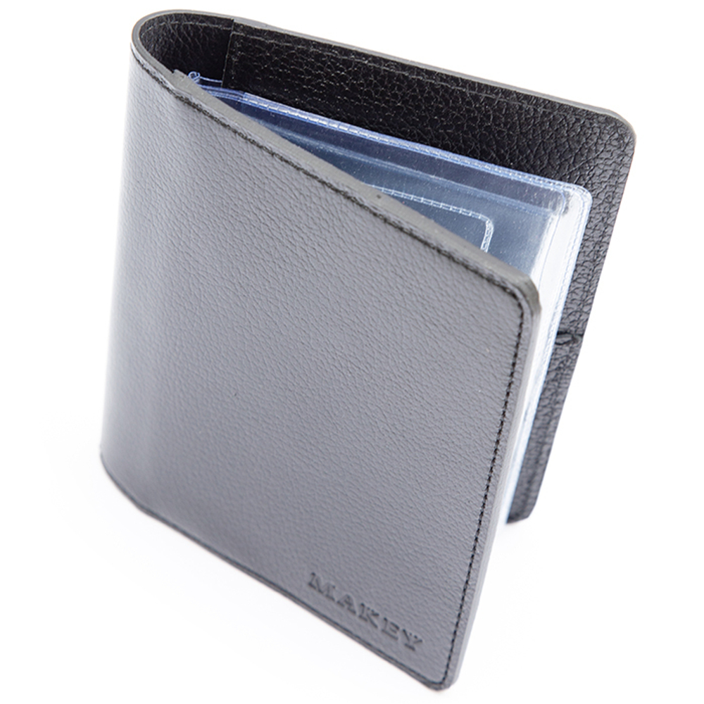 Обложка для документов "3 в 1". Цвет черный