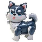 Шар Фольгированный Собака Хаски (Серый)