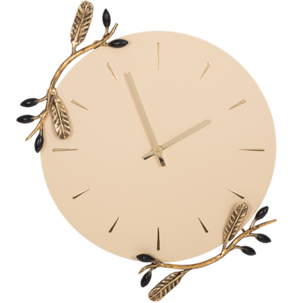 Часы настенные Oliva Branch (Олива Бранч) Айвори Амбер