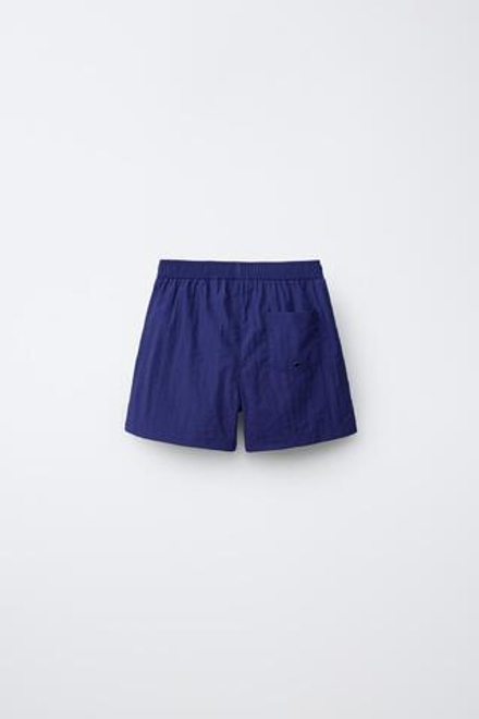 ZARA ПЛАВКИ-БЕРМУДЫ СО СТОППЕРОМ, СИНИЙ