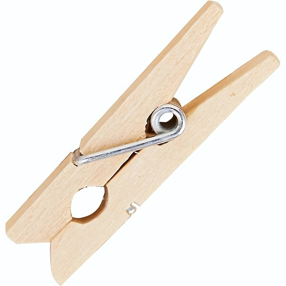 Прищепки-мини д/бокала[500шт];сосна;,L=30,B=8мм;св. дерево (Цвет: бежевый)