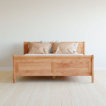 Кровать двуспальная 160х200 Мелания с ящиками, деревянная, из дуба