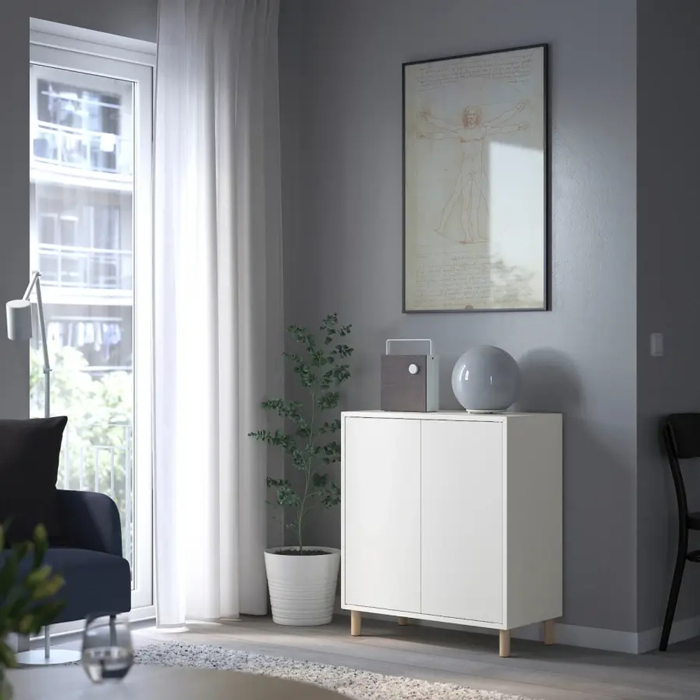 Комбинация для хранения - EKET IKEA/ЭКЕТ ИКЕА, 70x35x80 белый