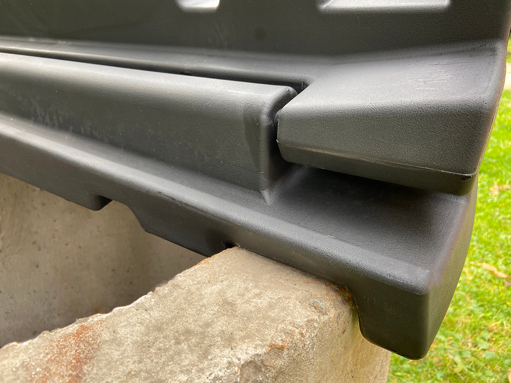 Крышка колодца РОСА черная Полимер-Групп(1250x1250x120см;13кг;черная) - арт.559271