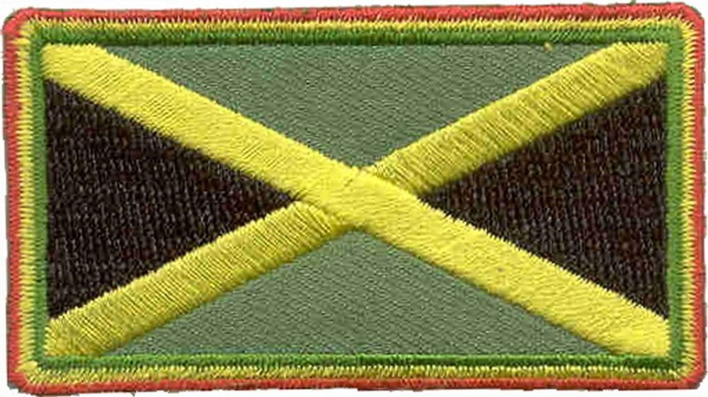 Нашивка Флаг Ямайки (с красным ободком)