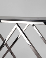 Консоль ИНСИГНИЯ 115*30 сталь темный хром стекло smoke